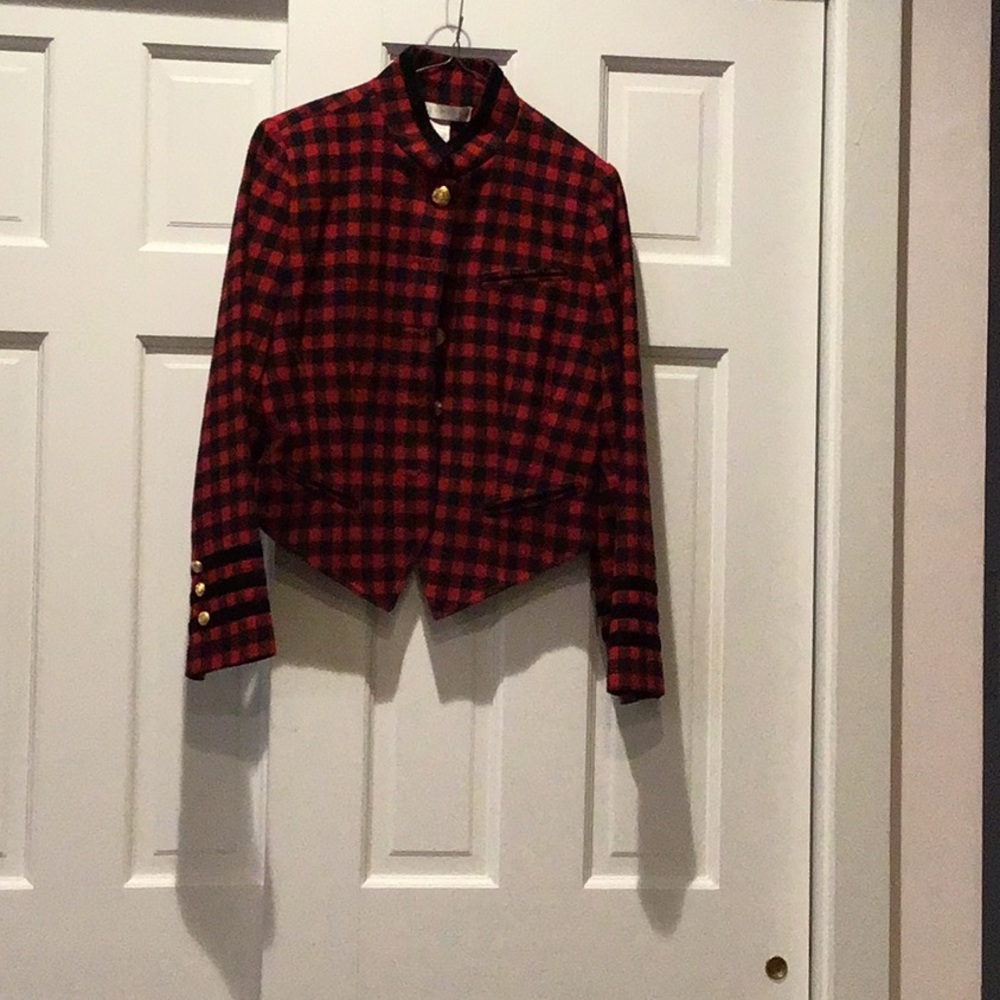 Cropped military look jacket